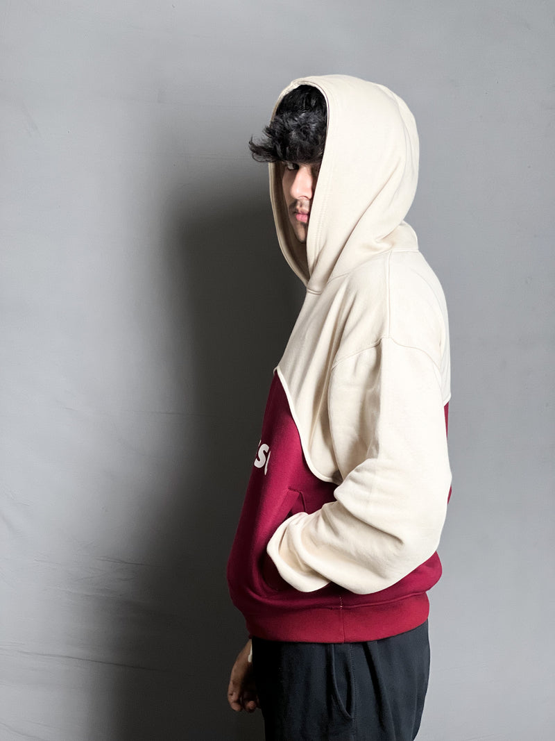 Dual-Tone Oversized Hoodie